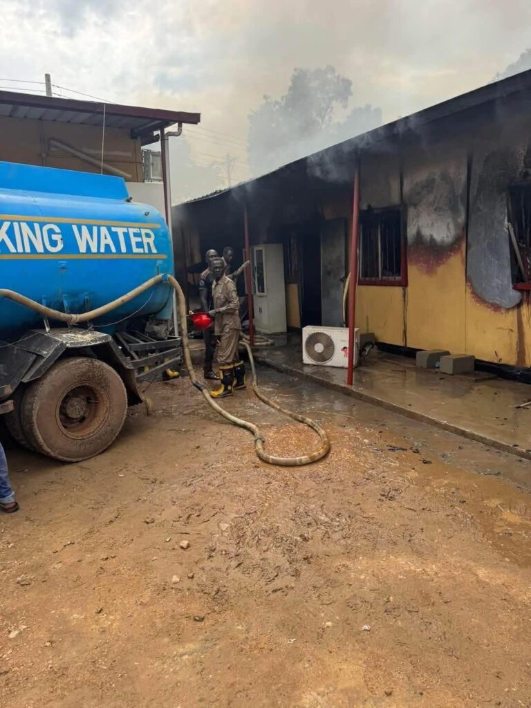 Wani Launches Investigation After Fire Erupts at SPLM Headquarters in Juba 5 495391348 1125118909659653 3719668678044389308 n